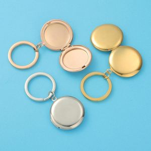 Llavero con colgante de marco de fotos en forma de corazón pulido DIY en blanco para regalo o recuerdo - Product Image 2