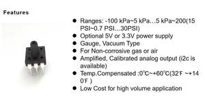 Módulo de Presión de Placa <span class=keywords><strong>RKS</strong></span> 0~5V 10kPa, Sensor de Presión Diferencial de Aire, Precisión del 0.1% FS, IP55, 1 Año de Garantía, Origen Shanghái, OEM - Product Image 6