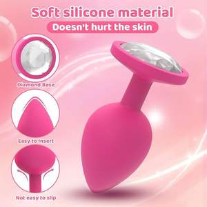 <span class=keywords><strong>Plug</strong></span> <span class=keywords><strong>Anale</strong></span> Vibrante in <span class=keywords><strong>Silicone</strong></span> con Telecomando per Uomini e Donne, con Modalità Multiple di Vibrazione, Giocattolo Sessuale per Adulti Impermeabile - Product Image 2