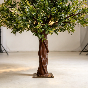 Table de restaurant réaliste, luxueuse et durable avec <span class=keywords><strong>un</strong></span> <span class=keywords><strong>olivier</strong></span> artificiel au centre pour la <span class=keywords><strong>d</strong></span>écoration de mariage - Product Image 3