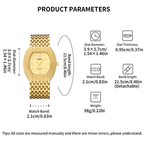 YaLaLuSi – montre à Quartz imperméable pour femmes, en forme de seau, luxueuse, petite montre à bracelet doré, cadeau pour dames et filles - Product Image 5