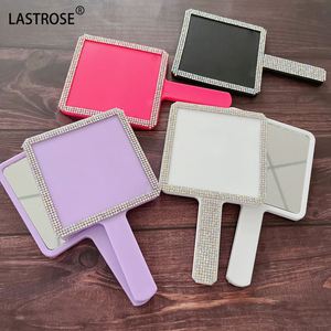<b>Small</b> Handheld <b>Mirror</b> With Bling Rhinestone Private Label Square Heart Shaped Makeup <b>Mirrors</b> - Product Image 2