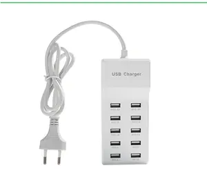 Multi port USB10 port charger Mobile tablet 5v2a USB smart charger