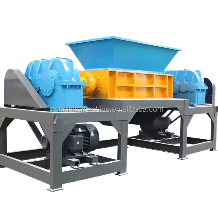 Anti Static Industrial Shredder with Automatic Feeding Conveyor for Scrap Metal Recycling