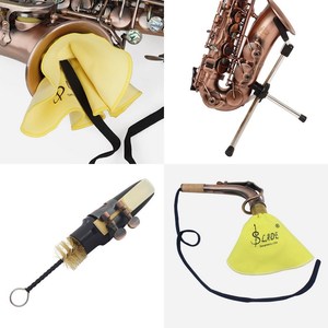 Saxophone Soprano Antique Rouge Clé Sib Instrument À Vent En Laiton Matériel avec Étui De Transport Sax Stand - Product Image 5