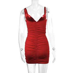 XS-L senza maniche Casual <span class=keywords><strong>Mini</strong></span> abiti Skinny estate profondo scollo a v da donna con <span class=keywords><strong>abito</strong></span> <span class=keywords><strong>arancione</strong></span> Neon <span class=keywords><strong>abito</strong></span> stile Vestidos abiti - Product Image 5