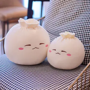 Cute Expression Stuffed Bun Funny Doll Doll Vent Ball Stuffed Toy Foodie Gift Source Factory Wholesale