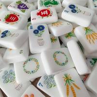 Nouvel ensemble de mahjong en acrylique 2026, design champêtre chaleureux, 160 pièces, imprimé moulin à vent, cadeau élégant pour les amateurs de nature