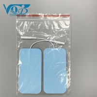 Électrodes hydrogel de remplacement haute adhérence 60*80MM pour appareil de thérapie numérique EMS TENS pour soulager les douleurs corporelles