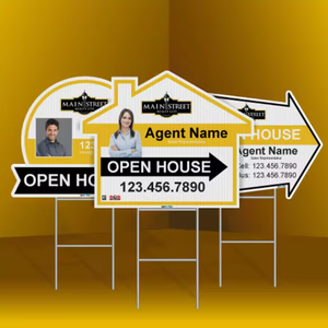 Insegne da Giardino per Open House con Stampa <span class=keywords><strong>a</strong></span> Colori, Impermeabili per Esterni 18*24, Cartelli <span class=keywords><strong>in</strong></span> Plastica Ondulata per Prato, Cartelloni Immobiliari - Product Image 6