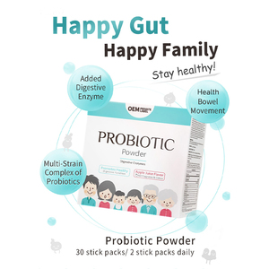 Private Label Veganistisch Spijsverteringsenzym Voedingsvezels Darmgezondheidssupplement Probiotica Poeder Met Synbiotisch Complex - Product Image 2