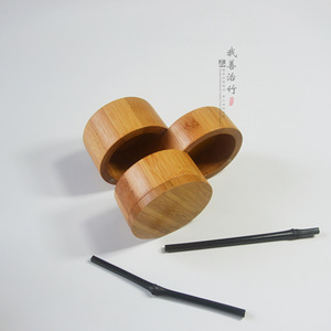Bamboo Spice <b>Jars</b> With Lid Set <b>For</b> <b>Kitchen</b> Condiment <b>Storage</b> Solid Seasonings Chongqing Craft - Product Image 4