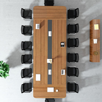 Meubles de bureau modernes, table de conférence en bois de luxe, table de réunion de haute qualité pour salle de réunion d'entreprise haut de gamme