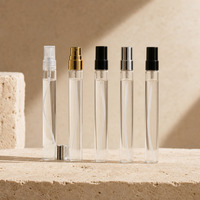 Flacon pulvérisateur de parfum vide en verre, vaporisateur à fine brume, rechargeable, 10 ml, échantillon testeur pour voyage, vente en gros, OEM