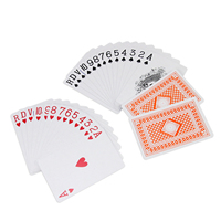 Cartes à jouer en plastique PVC personnalisées sur mesure, cartes à jouer en papier en gros avec votre propre logo