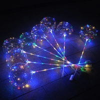 Ballons BOBOB lumineux LED colorés qui brillent dans le noir, décoration de mariage au hélium ou à l'air, nouveau design