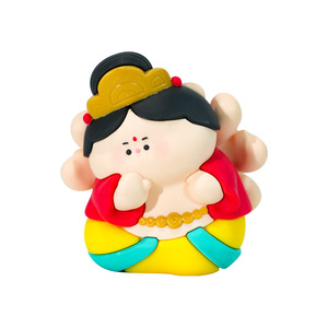 Statuette de Bouddha mignonne en résine, ornement de bureau, décoration artistique pour la maison, cadeau personnel - Product Image 5