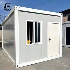 Maison conteneur moderne de 20 pieds à structure en acier extensible, cabine préfabriquée modulaire en kit, assemblage rapide, hôtel nid d'oiseau - Product Image 1