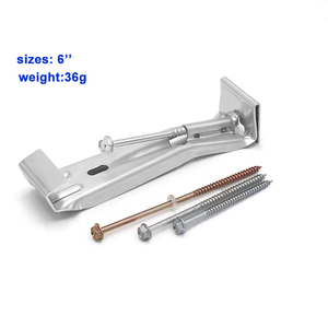 Support de suspension de gouttière caché par pluie de style K en aluminium de 6 pouces avec vis 1/4 - Product Image 2
