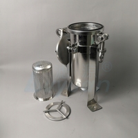 Fond latéral NPT BSP 1 "1.5" 2 "Port Acier inoxydable 304 316L Boîtier à sac unique Boîtier de filtre à sac en acier inoxydable