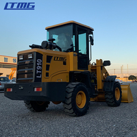 LTMG Neuer Gelenkiger 600kg 800kg 1 Tonne 1,2 Tonnen 1,5 Tonnen 2 Tonnen Kleiner Radlader mit Optionalen Anbaugeräten Palettengabeln Greifer