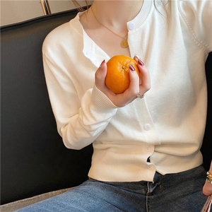 Cárdigan de Manga Larga para <span class=keywords><strong>Mujer</strong></span> - Novedad 2022, Prenda Exterior Ligera de Punto para Primavera y Otoño, Top para Invierno - Product Image 5