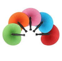 Logo personalizzato di alta qualità a forma di fiore colorato mano carta pieghevole Fan per la decorazione del partito
