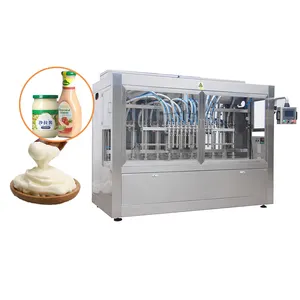 Npack Piston Pump Linear High Speed Mixing And Heating Bottle Filling Machine For Pepper Sauce Automatic