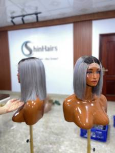 Perruque en cheveux humains vierges vietnamiens de qualité supérieure, cuticules alignées, sans nœuds, sans perte de cheveux, vente en gros - Product Image 5