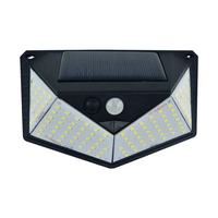 Lampe solaire murale LED à détecteur de mouvement 3 modes, étanche IP65, rechargeable, pour jardin et extérieur
