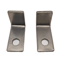 Supports triangulaires en acier inoxydable 304L poli, pliés et estampés, personnalisés en usine, vente en gros, 90 degrés