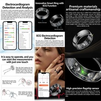 Anillo Inteligente Flex Health, Monitor de Respiración, Podómetro, Termómetro, Monitor de Presión Arterial, ECG, Anillo Inteligente con ECG
