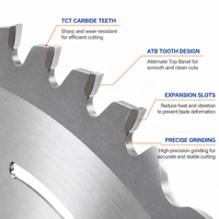 Lame de scie circulaire TCT 80T de 12 pouces (305*30mm) avec tranchant de 3,2mm en carbure pour la découpe de précision du bois, du contreplaqué et du MDF