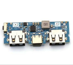 โมดูลบอร์ดชาร์จ USB คู่แบบ Type-c ชิ้นส่วนอิเล็กทรอนิกส์ครบวงจร 5V2.4A เมนบอร์ด DIY สำหรับแหล่งจ่ายไฟมือถือ ของแท้ 100% - Product Image 3