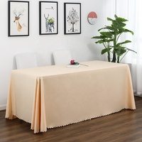Infroissable Lavable Polyester Champagne Nappe pour mariage