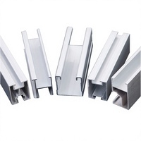 Rails en alliage d'aluminium photovoltaïques, supports de montage solaire PV en formes C-U-H pour toitures et abris de voiture ; directement de l'usine en Chine continentale