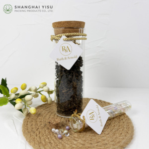 Flacon en verre alimentaire avec bouchon en liège pour l'emballage de bonbons, de chocolat et de snacks - Product Image 6