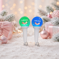 Mini porte-clés LED personnalisé avec logo - Lumière clignotante à piles pour accessoires de concert K- - Fête du Poisson d'avril - Nouvel An - Bâton LED