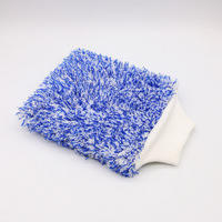 Gant de lavage de voiture en microfibre premium ultra absorbant, sans peluches, pour le detailing automobile, doux et moelleux