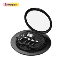 Gamegaga 60W Kabel Data Pengisian Cepat Multifungsi Set Kotak Penyimpanan Kartu Konverter Multi-Tipe USB Tipe-C untuk Ponsel