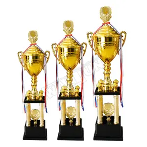 Promotional Custom Big Metal Basketball Cup Championship Awards Trophy