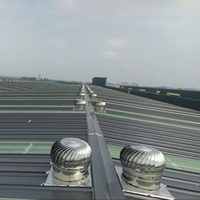 Ventilateur de toit 300 mm à 1200 mm, ventilateurs de toit à turbine, ventilateur d'extraction à turbine éolienne, ventilateurs d'extraction industriels à entraînement éolien montés sur toit