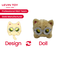 Personnalisé dessin animé chat mignon personnalisé Promotion doux animaux en peluche sac-Style chat fabricant jouet peluche poupée cadeau de Chine fabricant