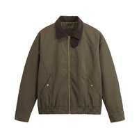 Veste d'automne épaisse pour homme, col montant, fermeture éclair intégrale, poches à boutons-pression, style vintage décontracté, grandes tailles, coupe ample et décontractée