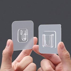 Double Sided Adhesive Wall <b>Hooks</b> Utility <b>Hooks</b> Self Adhesive Wall <b>Hooks</b> <b>for</b> <b>Hanging</b> Heavy Duty Waterproof More Space - Product Image 2