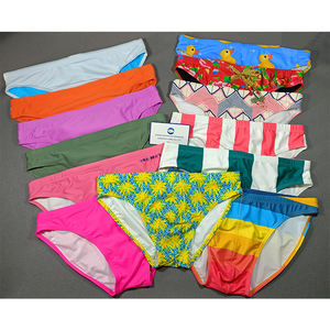 Maillot <span class=keywords><strong>de</strong></span> <span class=keywords><strong>bain</strong></span> rétro imprimé solide, <span class=keywords><strong>Vintage</strong></span>, taille basse, Sexy, avec doublure, séchage rapide, culotte pour hommes, modèle 2022 - Product Image 2