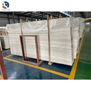 Dalles de marbre léger Serpeggiante veine de grain de bois blanc de Chine - Product Image 3