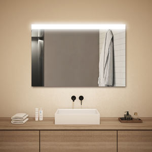 Wholesale Modern LED Bathroom <b>Mirror</b> Wall Mounted <b>Light</b> Backlit Touch Screen Bath Smart <b>Mirror</b> Illuminated for Hotels - Product Image 1