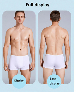 Sous-vêtement boxer jetable de haute qualité pour hommes respirant épais Spandex confortable Portable stérilisé taille imprimée personnalisée - Product Image 3