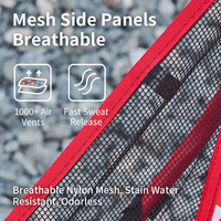 Chaise de camping pliable ergonomique avec dossier incurvé et poche latérale pour la pêche, le jardin, les voyages en camping, support ODM OEM, logo personnalisé